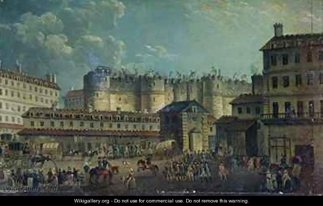 Demolition of the Bastille in 1789 - Pierre-Antoine Demachy