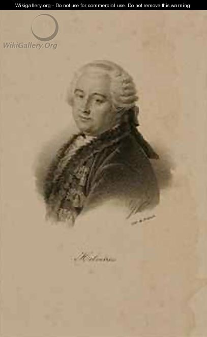 Portrait of Claude Adrien Helvetius 1715-71 - Francois Seraphin Delpech