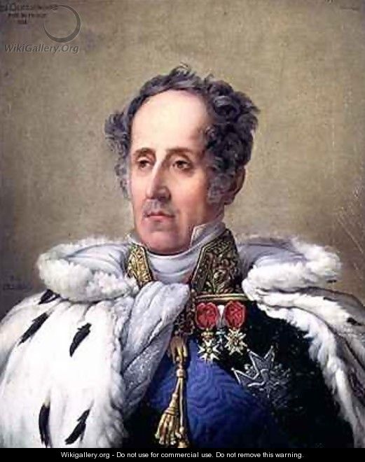 Portrait of Francois Rene 1768-1848 Vicomte de Chateaubriand - Pierre Louis Delaval or De Laval