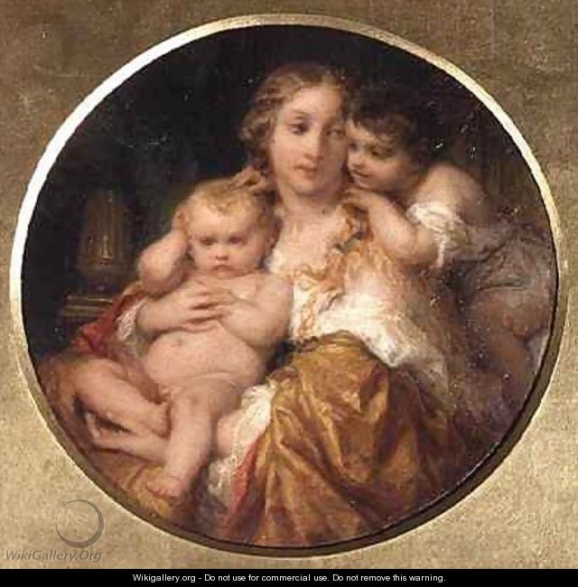 Mother and Children - Hippolyte (Paul) Delaroche