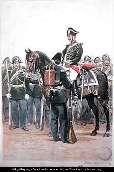 Gendarmerie in full dress uniform - (after) Detaille, Jean-Baptiste Edouard