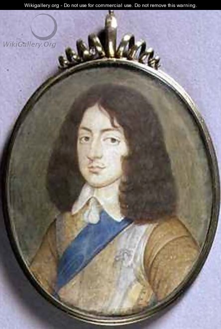 Portrait Miniature of Charles II 1630-85 - David Des Granges