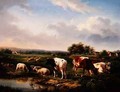 Cattle and Sheep in a Landscape - Charles Desan