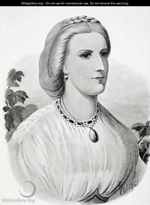 Lady Isabel Burton 1831-96 as a bride - Chevalier Louis-William Desanges