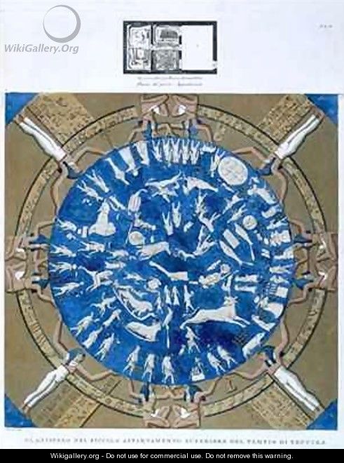 Astrological planisphere of the zodiac of Dendarah - Dominique Vivant Denon