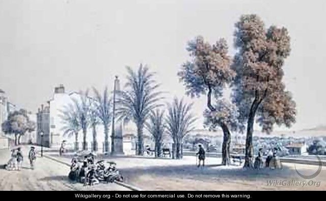 View of the Palm Promenade at Hyeres on the Cote dAzur - (after) Deroy