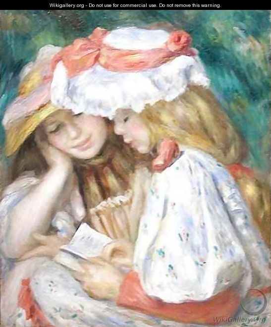 Two Girls Reading - Pierre Auguste Renoir
