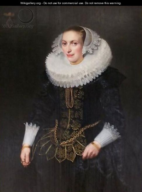 Portrait of Johanna van Heyst Wife of Jonker Zuydewyn van Nuysseburgh - Michiel Jansz. van Mier