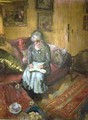 Madame Hessel in the Boudoir Rue de Naples - Edouard (Jean-Edouard) Vuillard