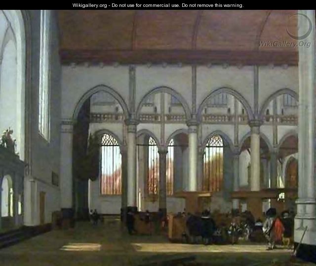 Interior of the Oude Kerk 2 - Emanuel de Witte