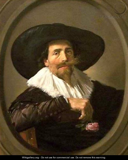 Portrait of a Man Pieter Tjarck - Frans Hals
