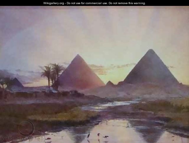 The Pyramids at Gizeh - Thomas Seddon