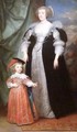 Marie Claire de Croy Duchesse dHarvr and Child - Sir Anthony Van Dyck