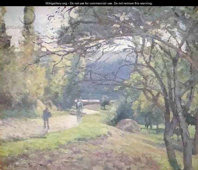 Paysage sour bois a Pontoise - Camille Pissarro
