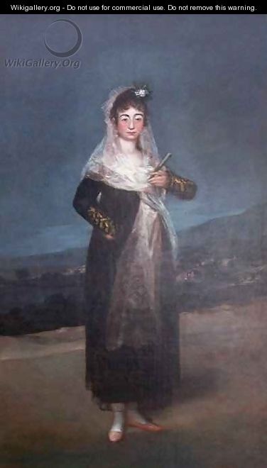 Portrait of Marquesa Santiago - Francisco De Goya y Lucientes