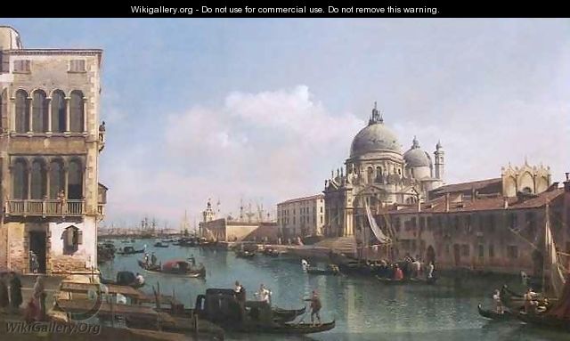 View of the Grand Canal and the Dogana - Bernardo Bellotto (Canaletto)