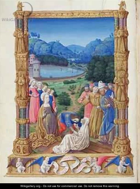 The Discovery of the Holy Cross from the Tres Riches Heures du Duc de Berry - Jean Colombe