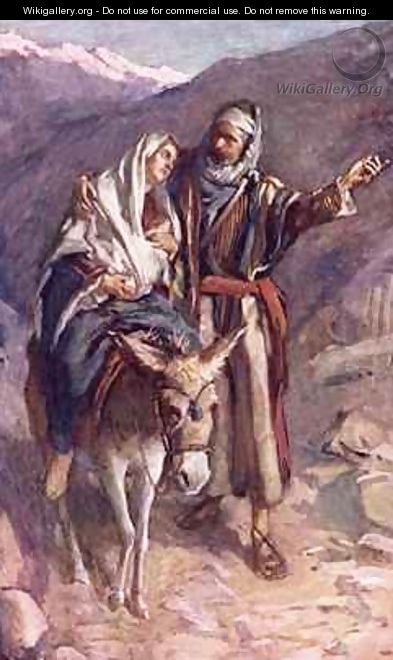 The flight into Egypt - Harold Copping