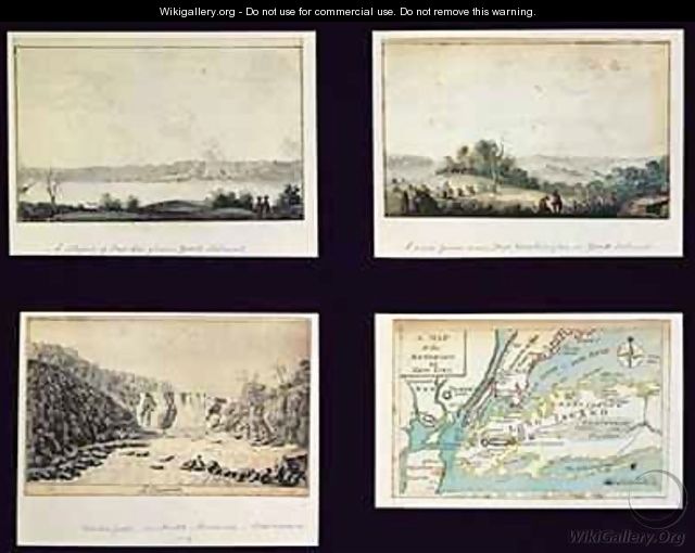 North American Scenes and a map of New York - Conleton