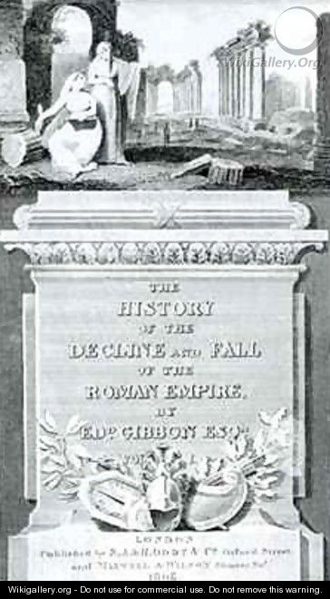 Titlepage of The History of the Decline and Fall of the Roman Empire - Henry R. Cook