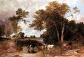 Wooded River Landscape - T.S. and Lee, F.R. Cooper