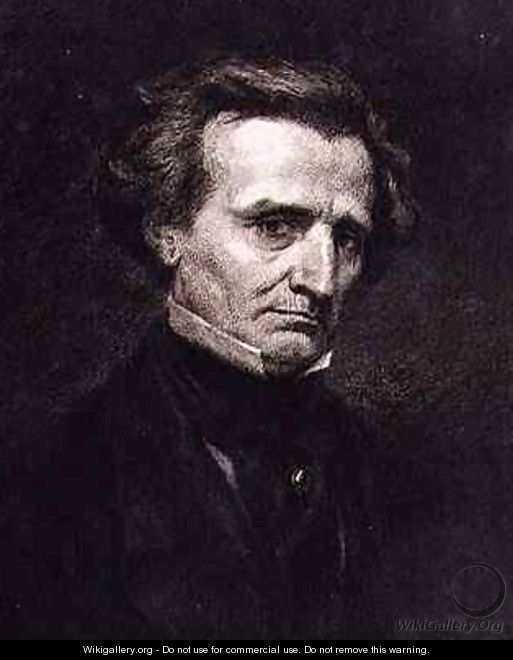 Portrait of Hector Berlioz 1803-69 - (after) Courbet, Gustave