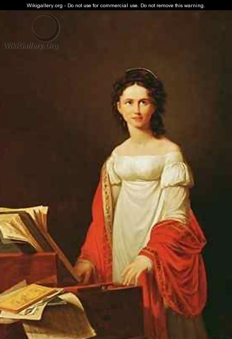 Portrait of the singer Anna Borunova - Nicolas de Courteille