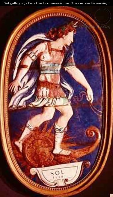 Plaque depicting Apollo - Pierre I Courteys