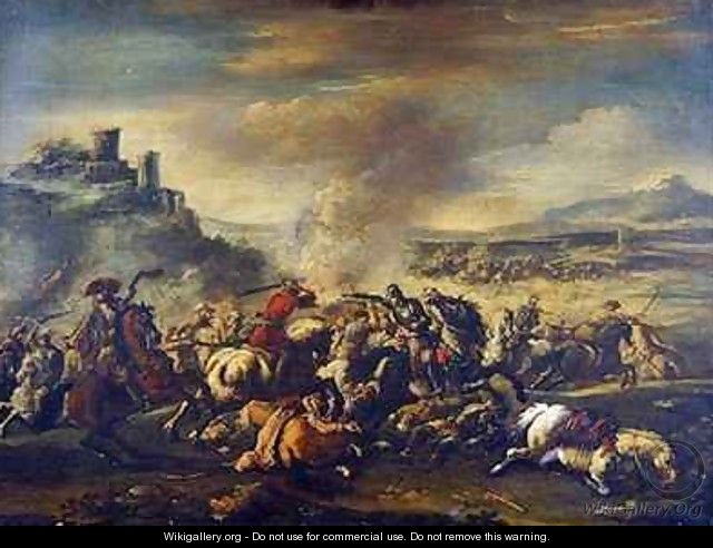 Combat of the Cavalry 2 - Jacques (Le Bourguignon) Courtois