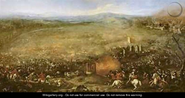 The Battle of Lutzen in 1632 - Jacques (Le Bourguignon) Courtois