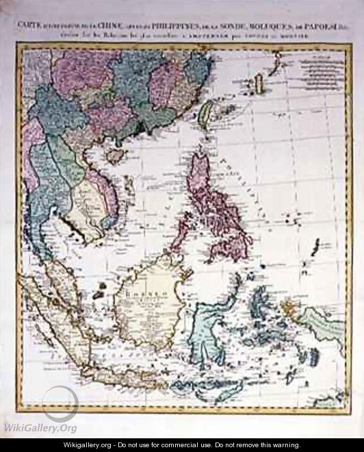 Southern Asia from China to New Guinea - Johannes and Mortier, Cornelis Covens