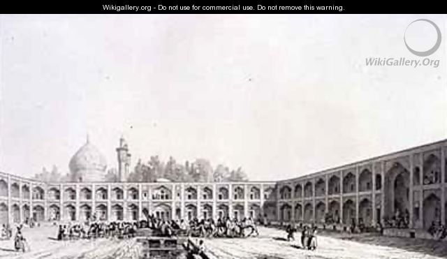 The Caravanserai Shah Sultan Hussein Isfahan - Pascal Xavier (after) Coste