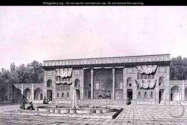 Throne Pavilion in Teheran - Pascal Xavier (after) Coste