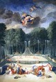 The Groves of Versailles View of the Theatre of Water with Nymphs waiting to receive Psyche - Jean II Cotelle