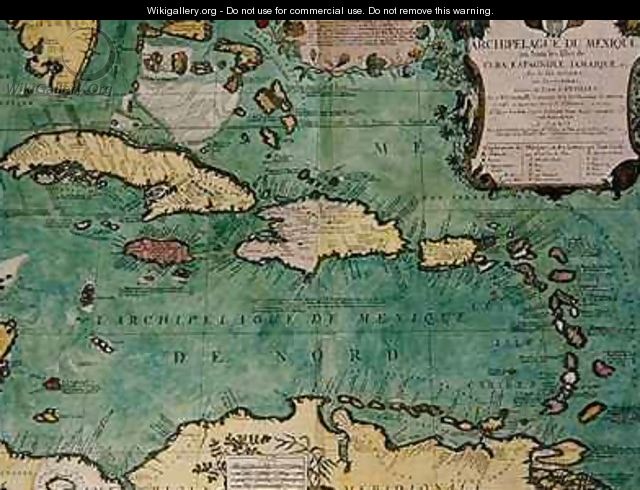 Map of the Mexican Archipelago - Vincenzo Maria Coronelli