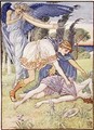 The wind god sent a gust from the south - Walter Crane