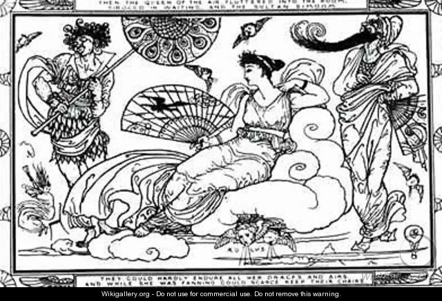 Then The Queen of the Air Fluttered into The Room - Walter Crane