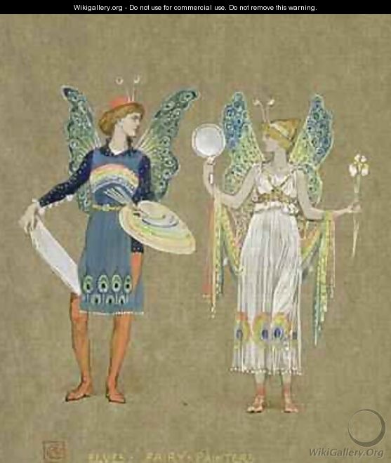 Elves and Fairy Painters - Walter Crane