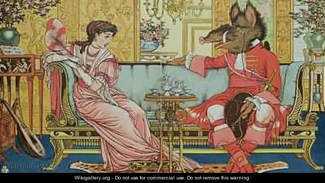 Illustration from Beauty and the Beast 2 - Walter Crane