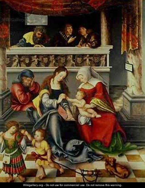 The Altarpiece of the Holy Kinship - Lucas The Elder Cranach