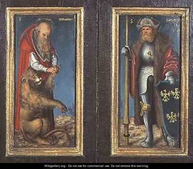 SS Jerome and Leopold - Lucas The Elder Cranach