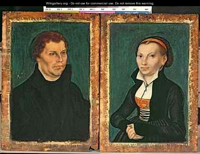 Martin Luther Katharina von Bora - Lucas The Elder Cranach