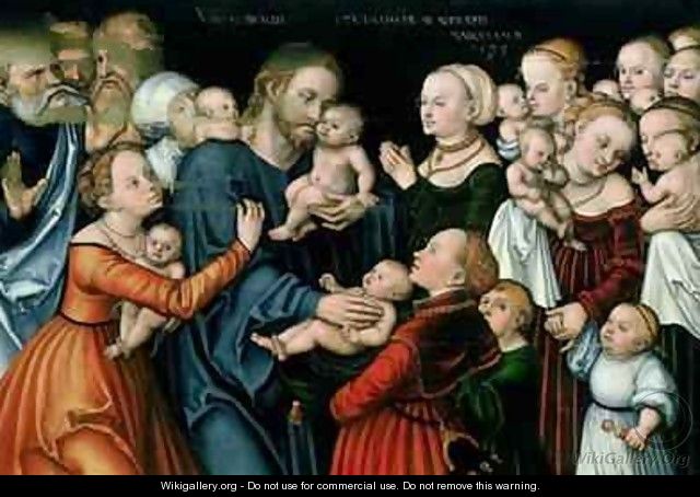 Suffer the Little Children to Come Unto Me - Lucas The Elder Cranach