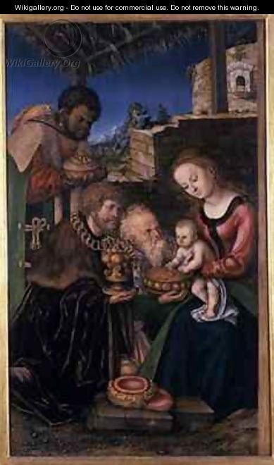 The Adoration of the Magi - Lucas The Elder Cranach