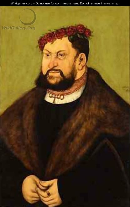 Portrait of John I the Steadfast Elector of Saxony - Lucas The Elder Cranach