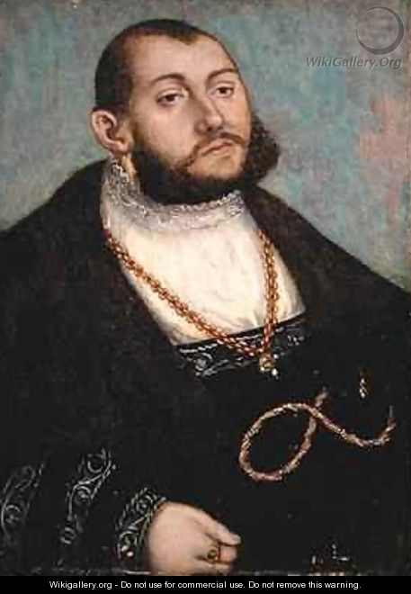 Portrait of Elector Johann Friedrich the Magnanimous of Saxony - Lucas The Elder Cranach