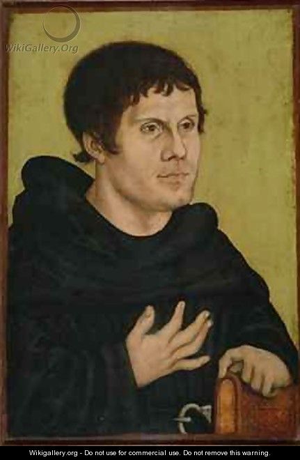 Portrait of Martin Luther as an Augustinian Monk - Lucas The Elder Cranach
