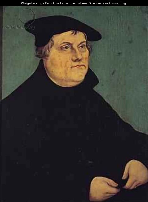 Portrait of Martin Luther 1483-1546 - Lucas The Elder Cranach