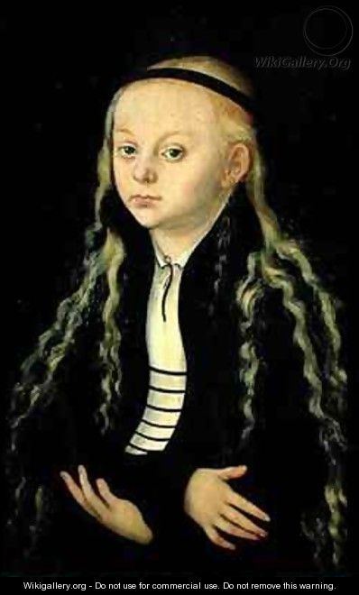 Portrait of a Young Girl possibly Magdalena Luther - Lucas The Elder Cranach
