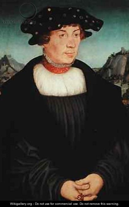 Portrait of Hans Melber - Lucas The Elder Cranach